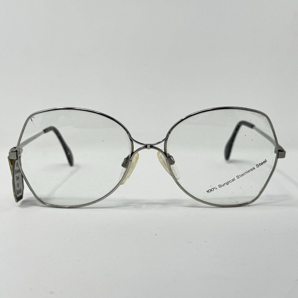 Gemini Europa 37 Silver Vintage Eyeglass Frames West Germany 135mm New